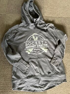 SnapOn Gray 'Socket to Breast Cancer' Pullover Hoodie
